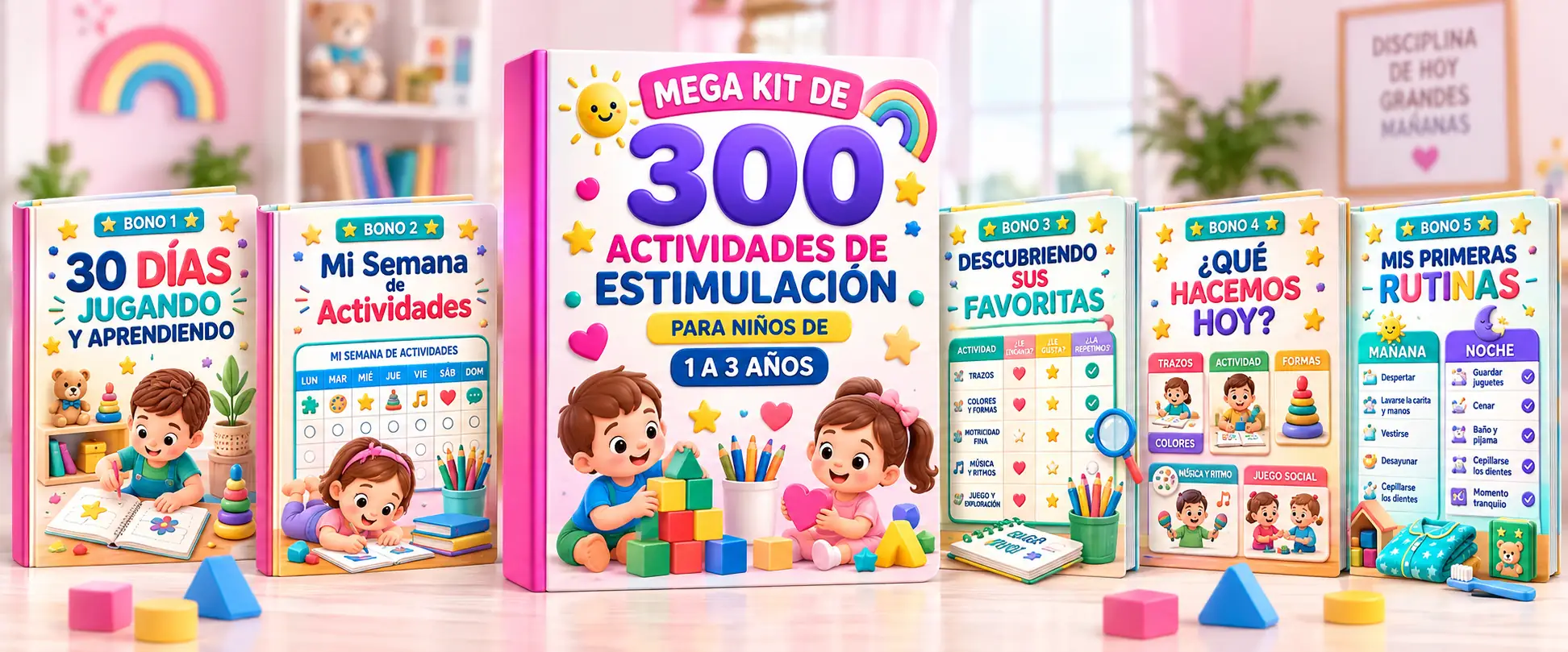 Mega Kit, páginas interiores y cinco bonos imprimibles incluidos